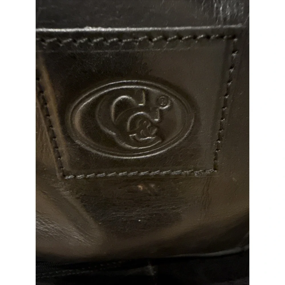 C&R Leather Duffel Bag Brown Vintage Travel Weekender Carry On‎